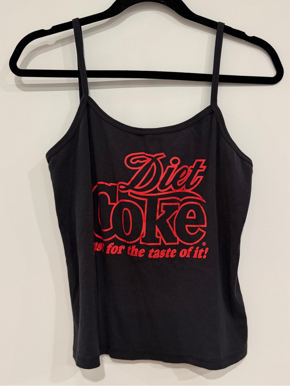 Coca-Cola Diet Coke Graphic Cami Tank Top Black Red Size XL